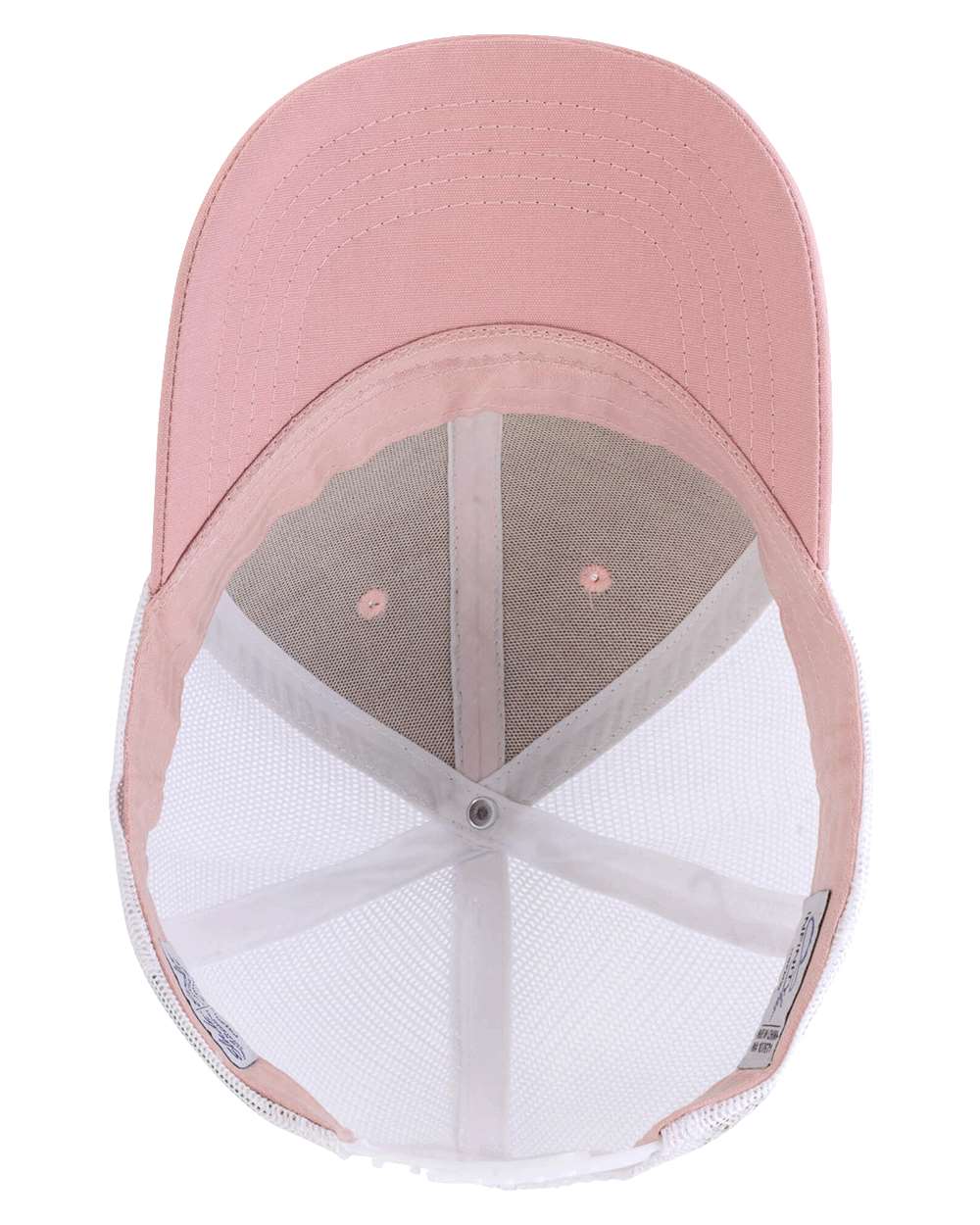 Women's Modern Trucker Cap - Side - B97395110 - Dusty Rose/ White