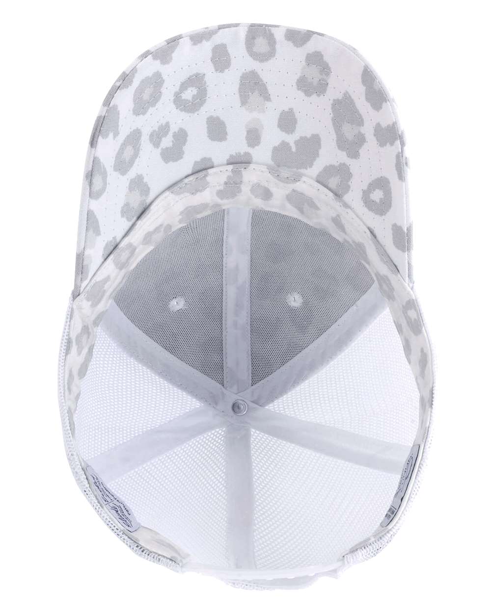 Women's Modern Trucker Cap - Side - B97395130 - Snow Leopard/ White