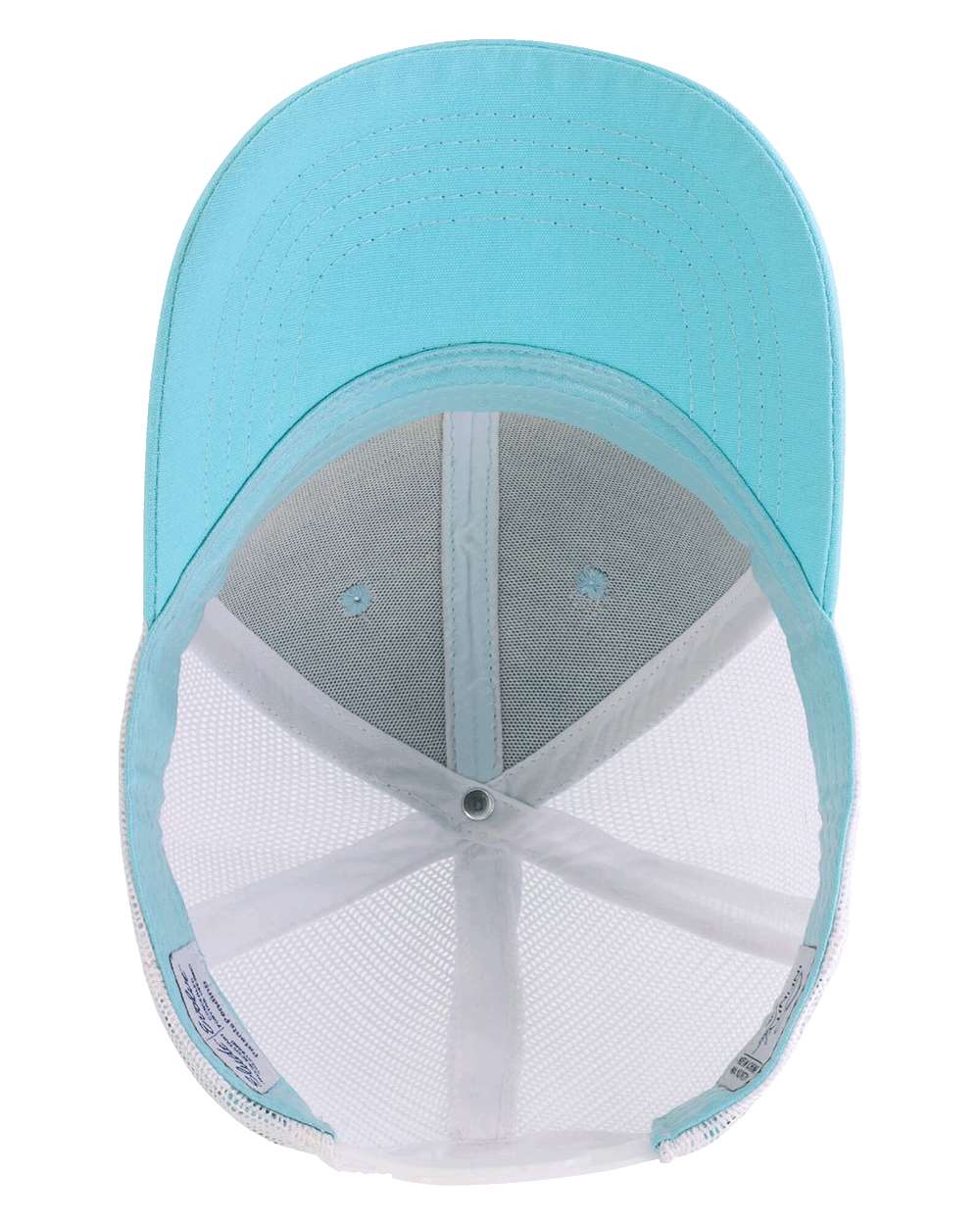 Women's Modern Trucker Cap - Side - B97395250 - Light Blue/ White