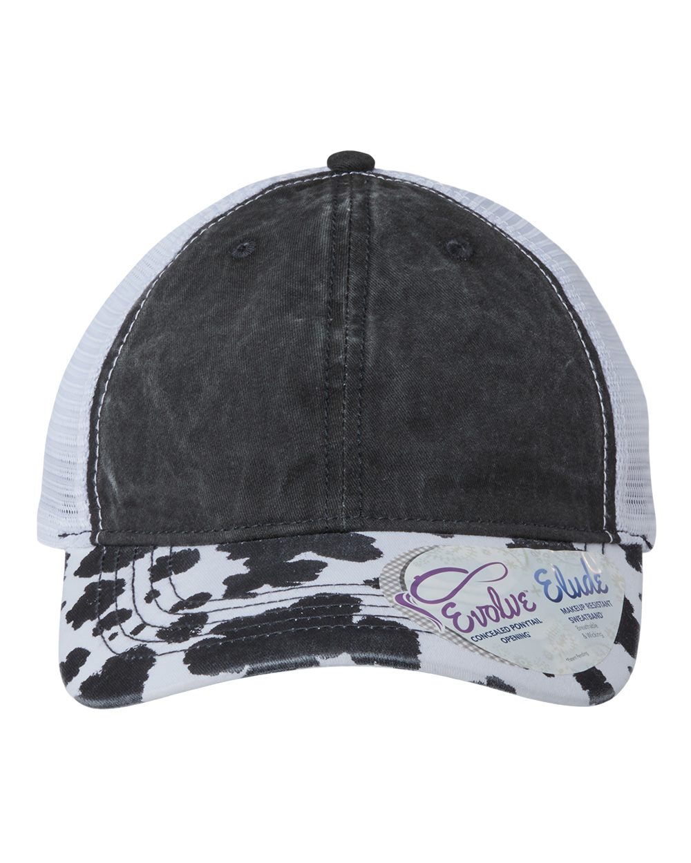 Women's Printed Bill with Mesh Back Cap - styleImage