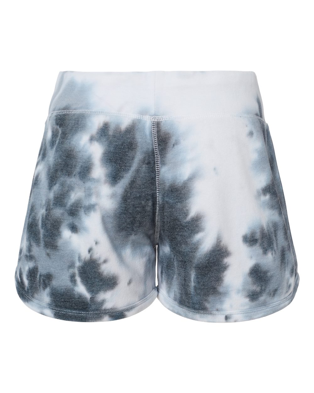 Women's Fleece Shorts - Back - B12728103 - Black Tie Dye