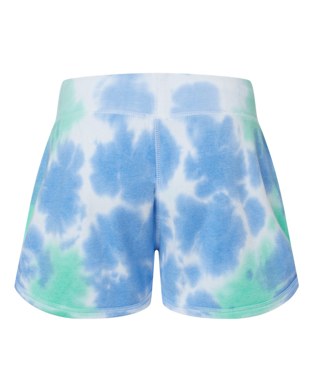 Women's Fleece Shorts - Back - B12728633 - Lagoon Tie Dye