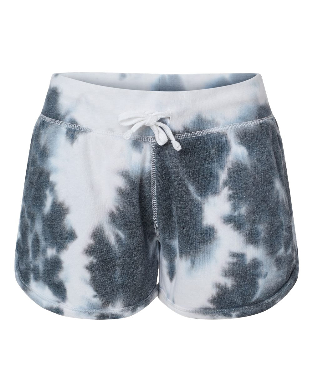 Women's Fleece Shorts - Front - B12728103 - Black Tie Dye