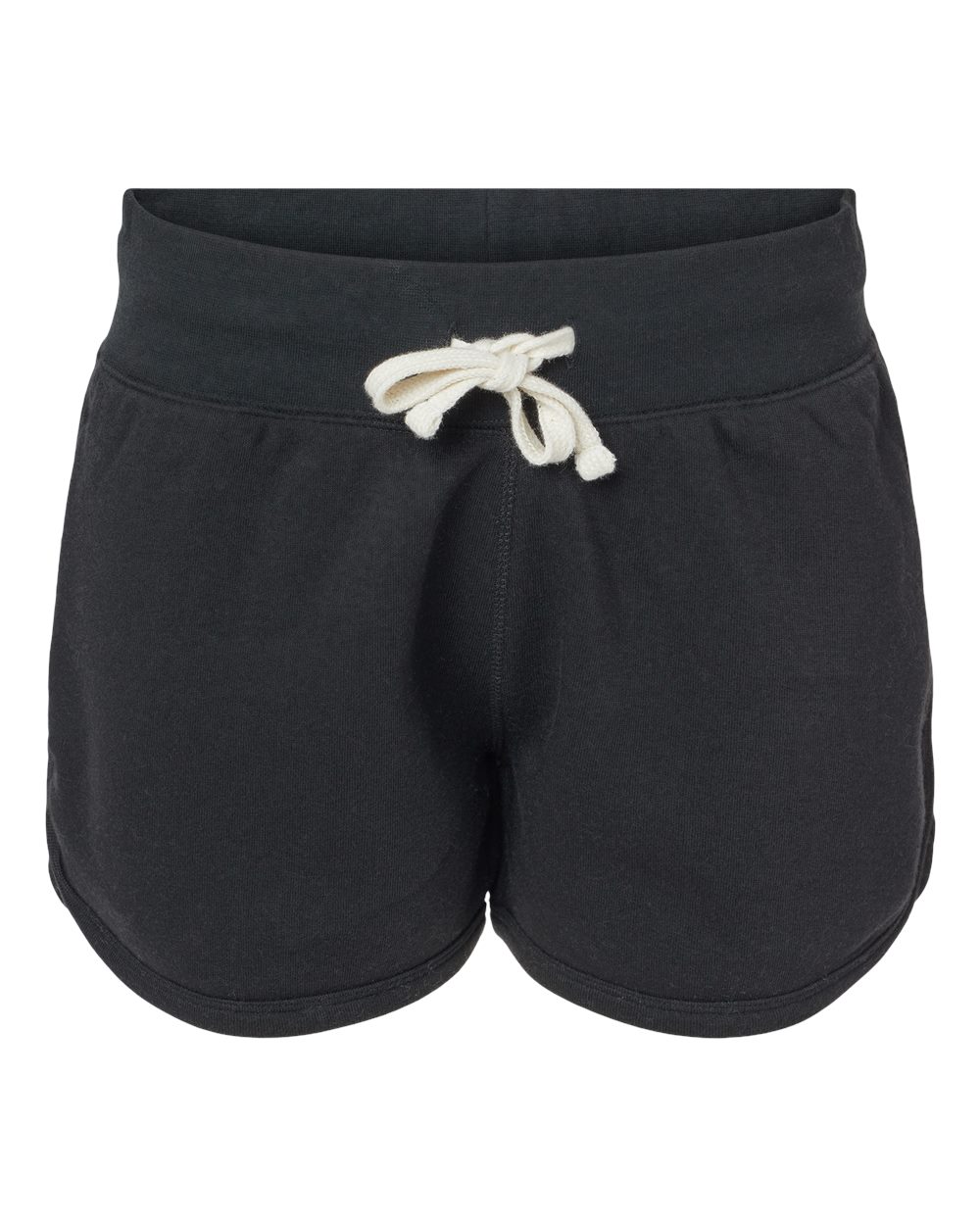 Women's Fleece Shorts - Front - B12728503 - Black Solid