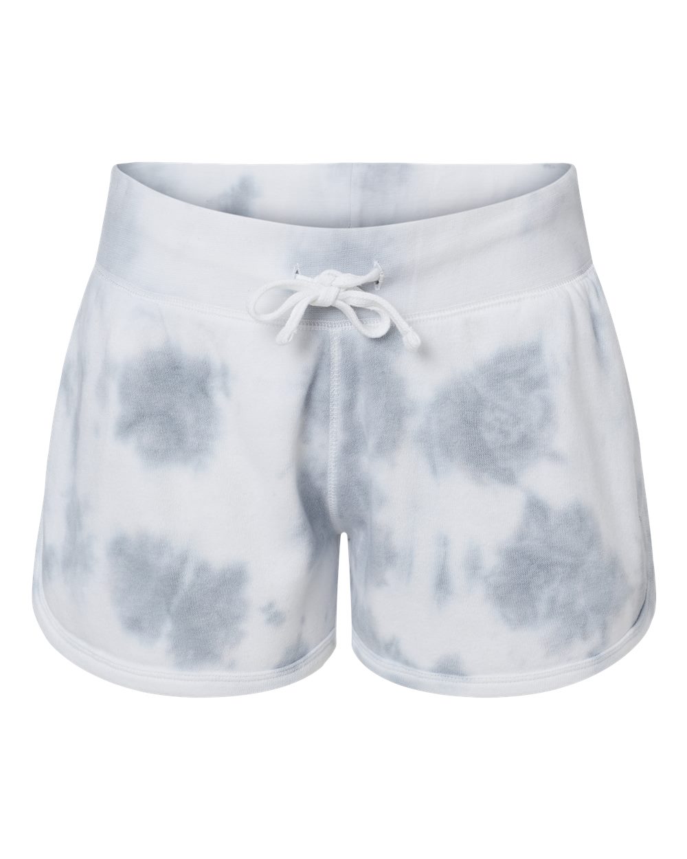 Women's Fleece Shorts - Front - B12728583 - Grey Tie Dye