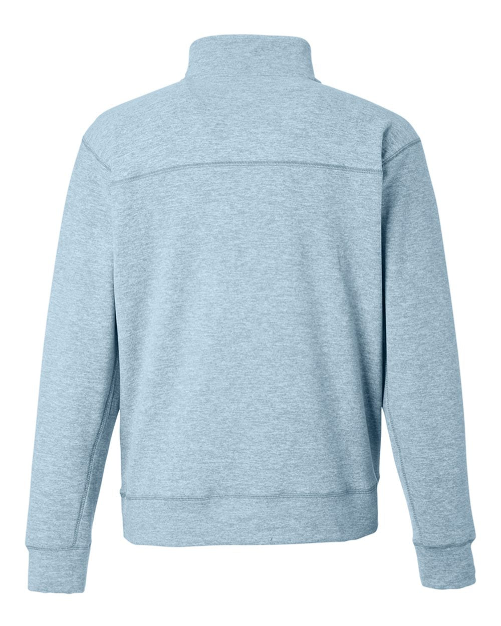 Unisex Electric Fleece Quarter-Zip Sweatshirt - Back - B18228633 - Electric Sky