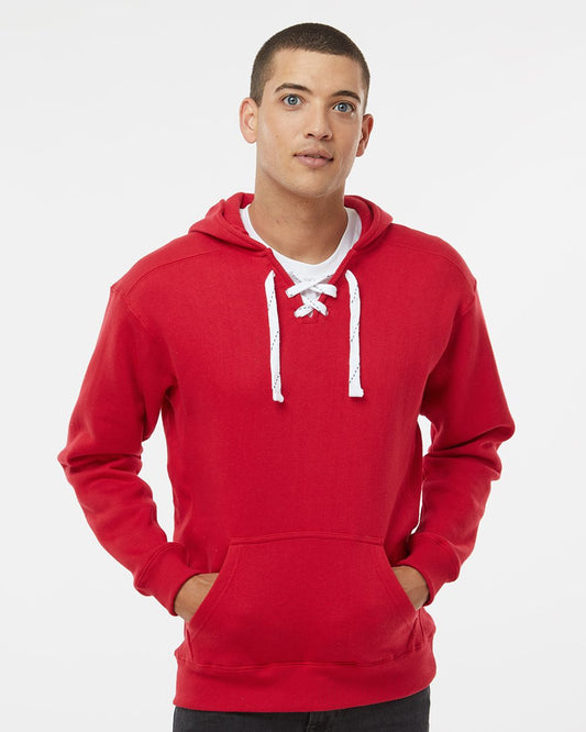 Men's Sport Lace Hooded Sweatshirt - styleImage