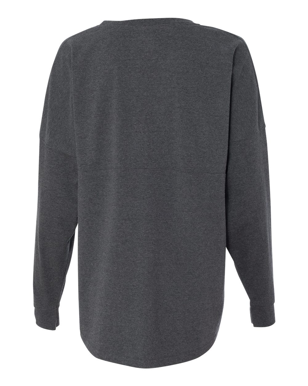 Unisex Game Day Jersey Long Sleeve T-Shirt - Back - B22328092 - Charcoal Heather