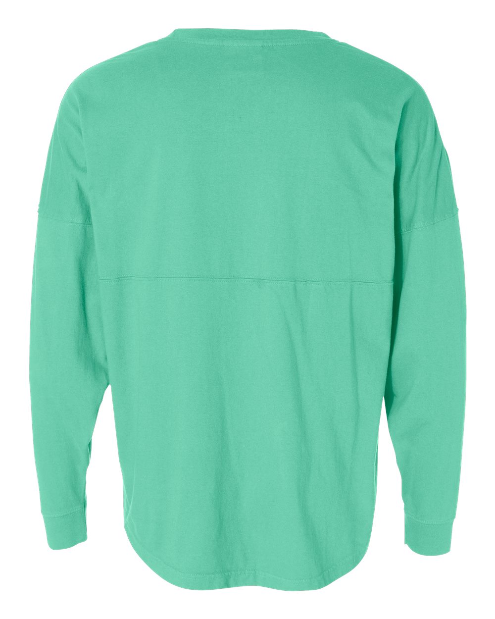 Unisex Game Day Jersey Long Sleeve T-Shirt - Back - B22328192 - Mint