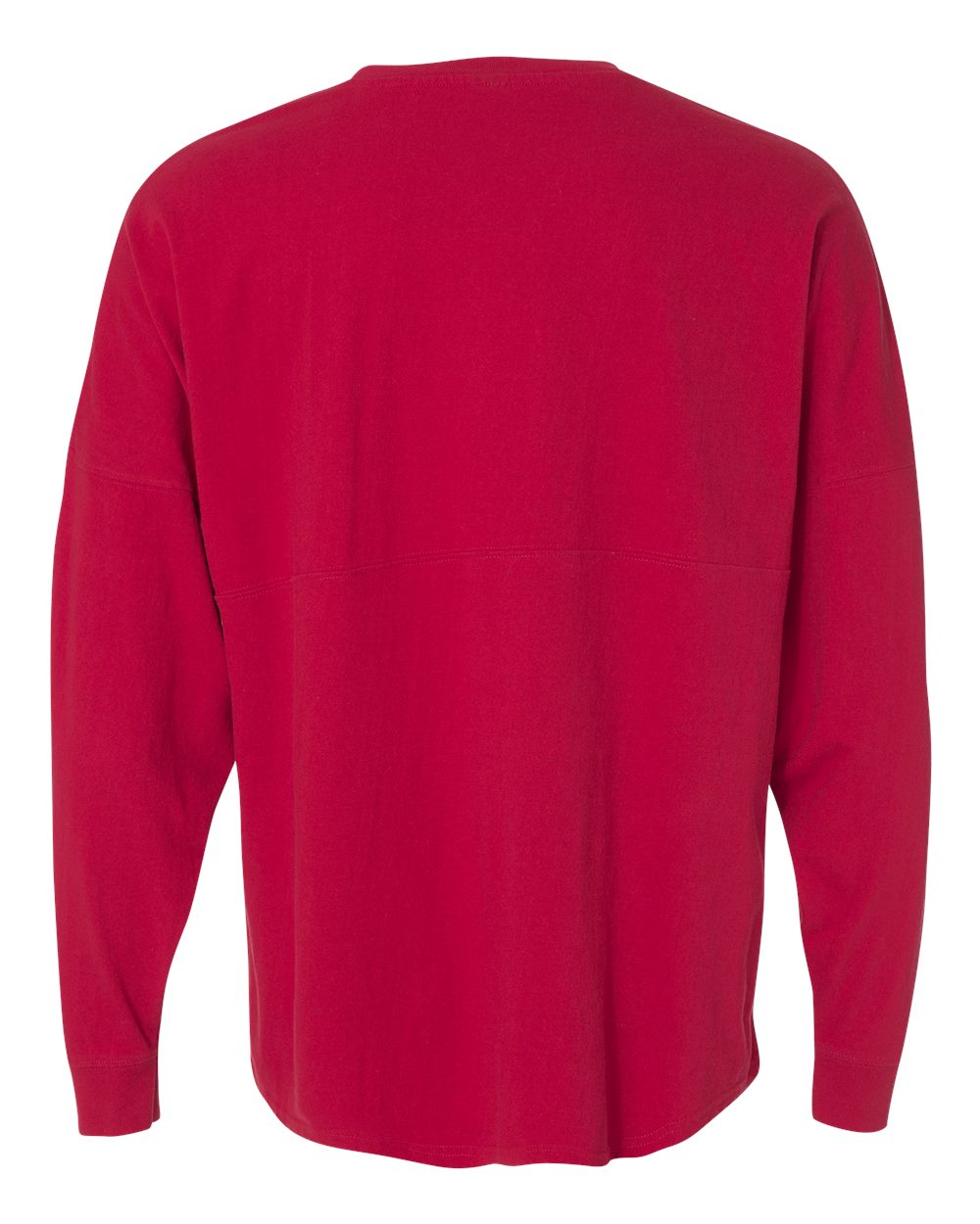Unisex Game Day Jersey Long Sleeve T-Shirt - Back - B22328702 - Red