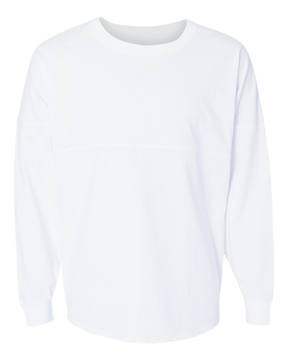 Unisex Game Day Jersey Long Sleeve T-Shirt - Front - B22328002 - White