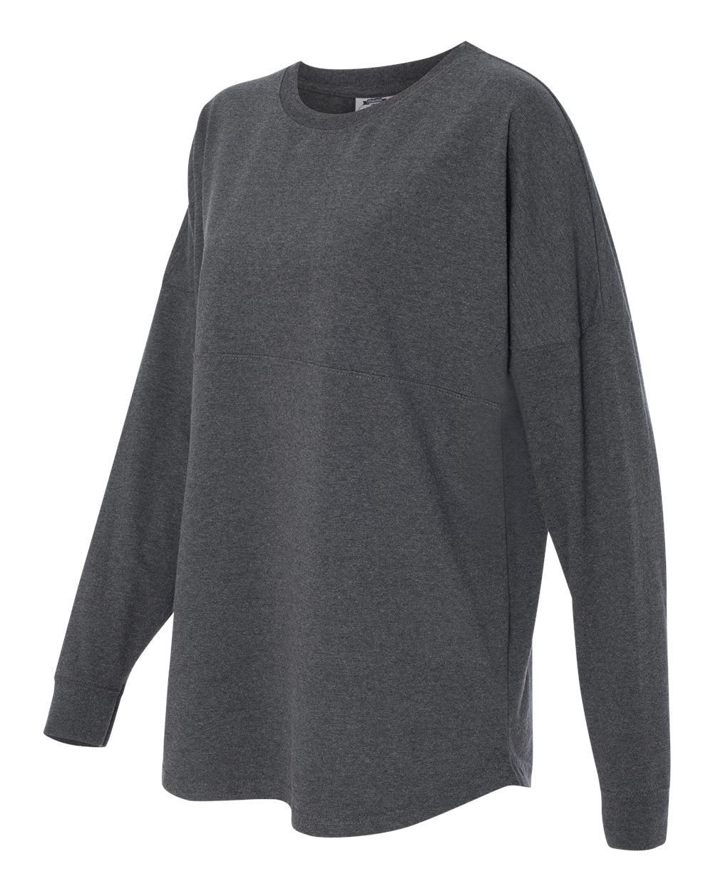 Unisex Game Day Jersey Long Sleeve T-Shirt - Side - B22328092 - Charcoal Heather