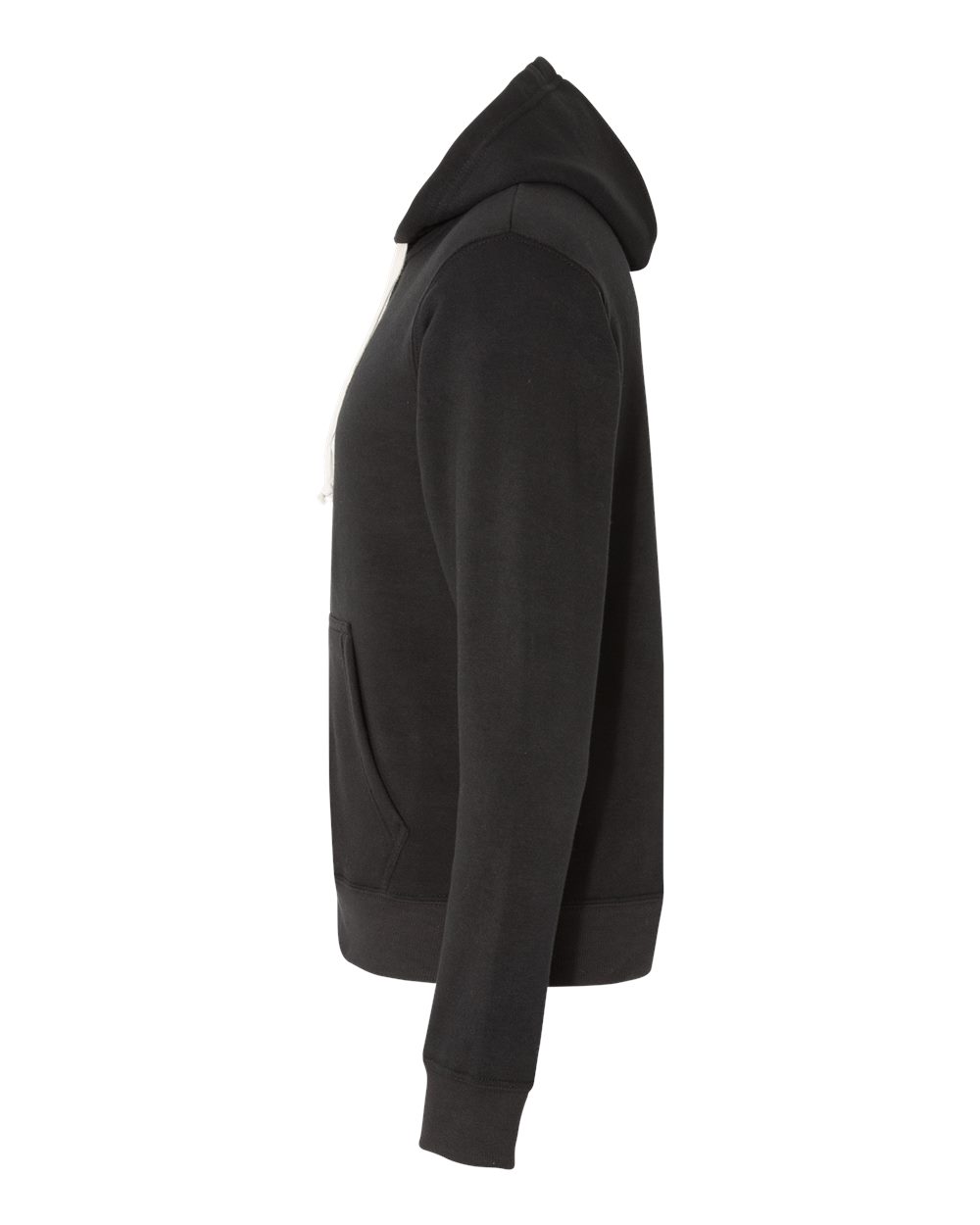Men's Triblend Full-Zip Hooded Sweatshirt - DirectSide - B23728502 - Black Solid