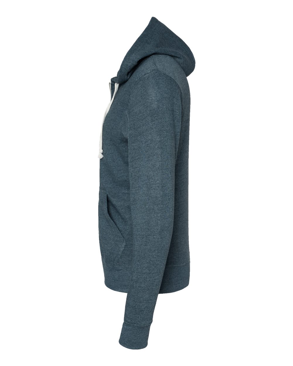 Men's Triblend Full-Zip Hooded Sweatshirt - DirectSide - B23728652 - Navy Triblend