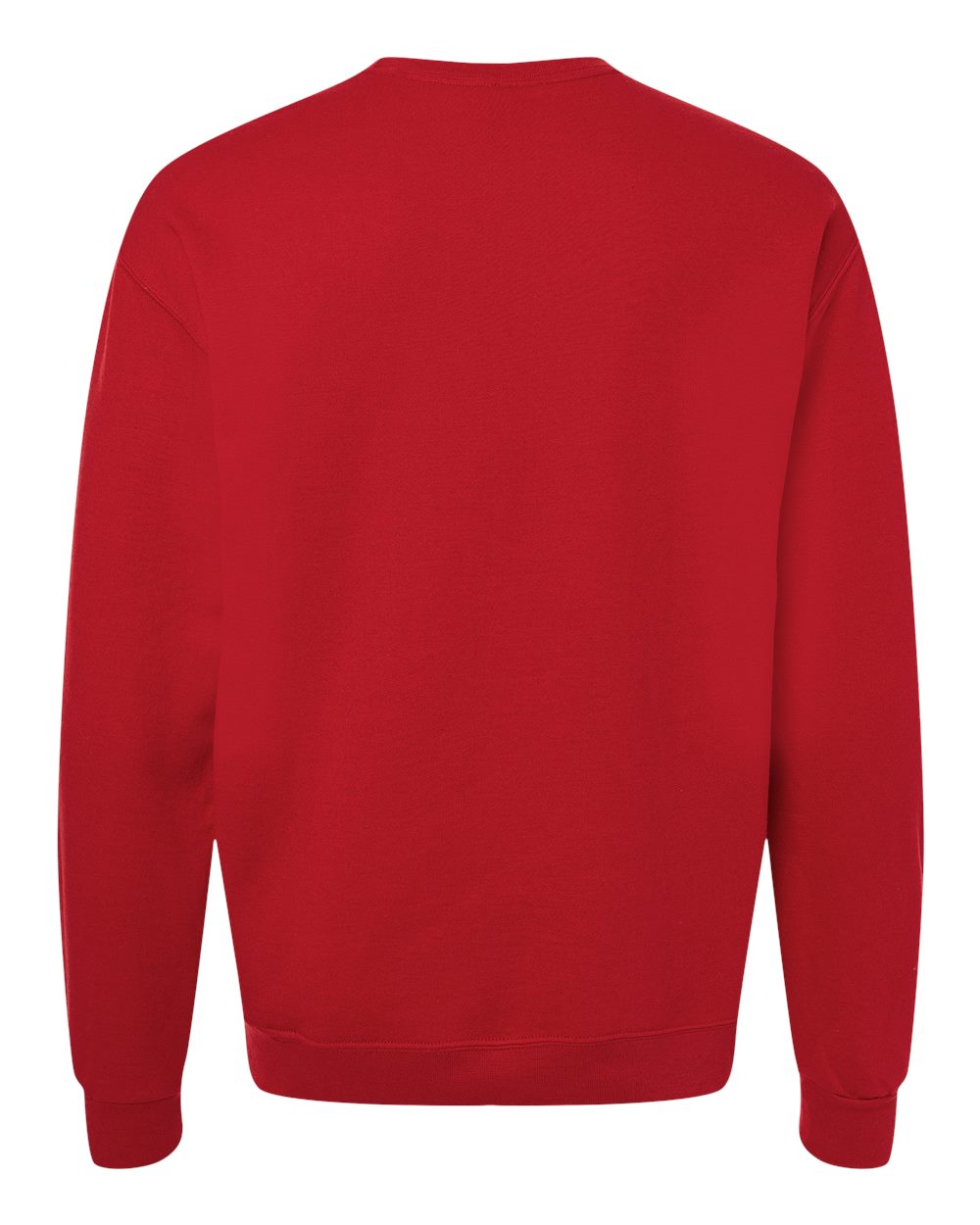 Unisex Ultimate CVC Crewneck Sweatshirt - Back - B01735703 - True Red