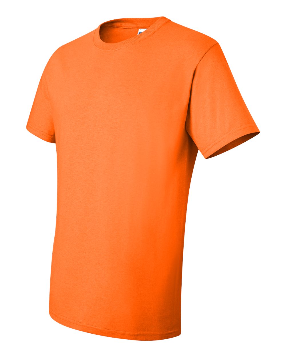Unisex Dri-Power® 50/50 T-Shirt - Side - B06535153 - Safety Orange
