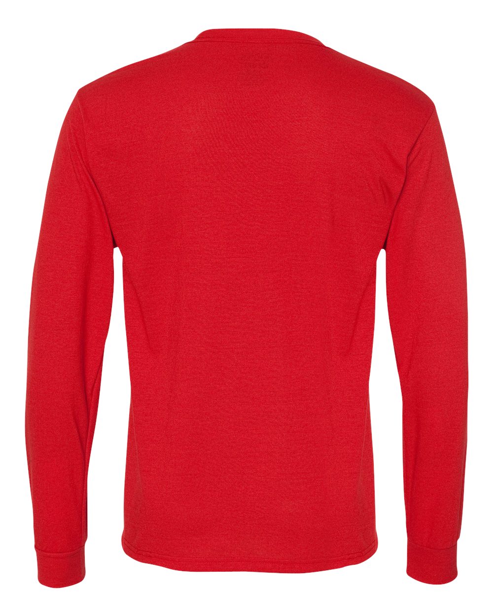 Unisex Dri-Power® Performance Long Sleeve T-Shirt - Back - B85535703 - True Red