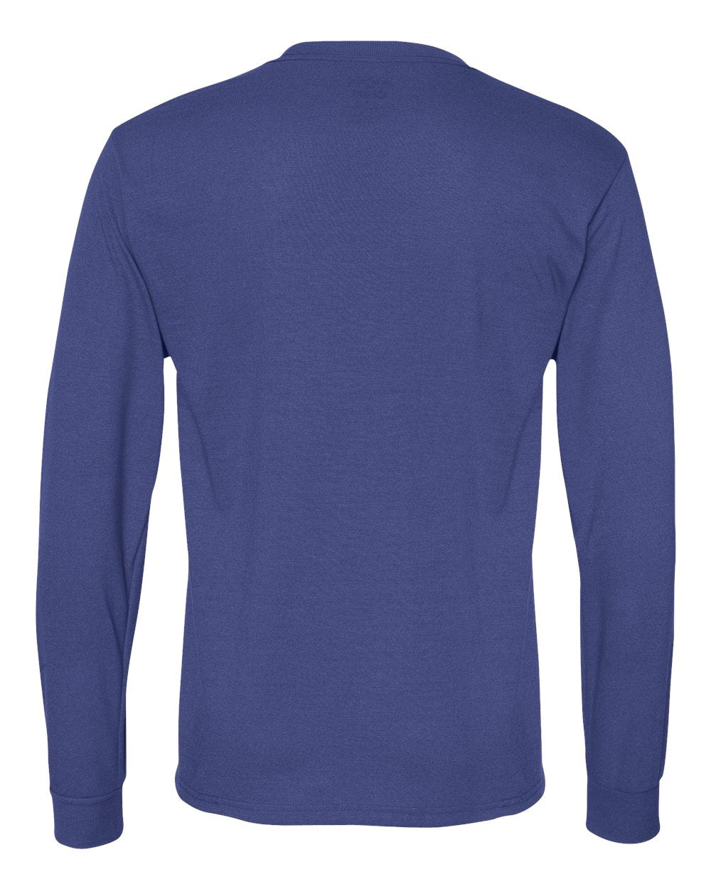Unisex Dri-Power® Performance Long Sleeve T-Shirt - Back - B85535753 - Royal