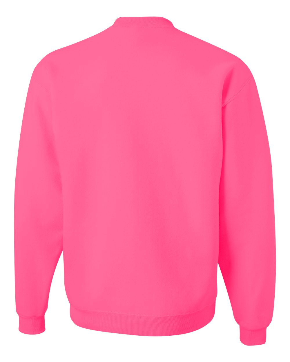 Unisex NuBlend® Crewneck Sweatshirt - Back - B21035033 - Neon Pink