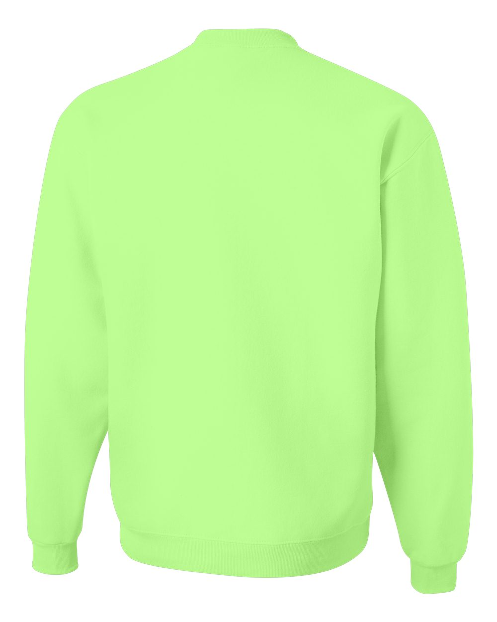 Unisex NuBlend® Crewneck Sweatshirt - Back - B21035073 - Neon Green