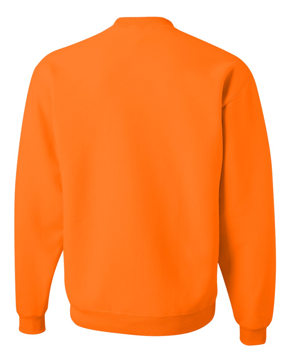 Unisex NuBlend® Crewneck Sweatshirt - Back - B21035333 - Safety Orange