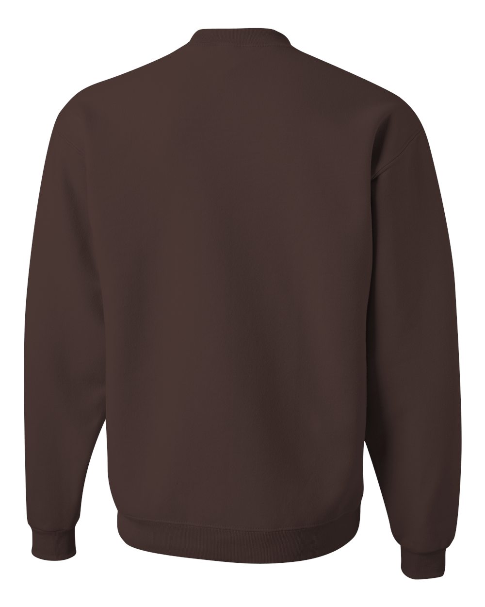 Unisex NuBlend® Crewneck Sweatshirt - Back - B21035553 - Chocolate