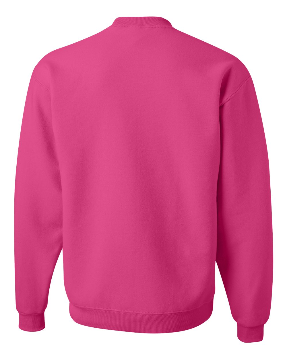 Unisex NuBlend® Crewneck Sweatshirt - Back - B21035693 - Cyber Pink