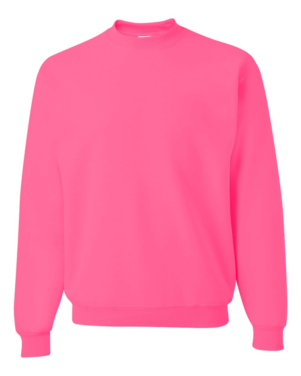 Unisex NuBlend® Crewneck Sweatshirt - Front - B21035033 - Neon Pink