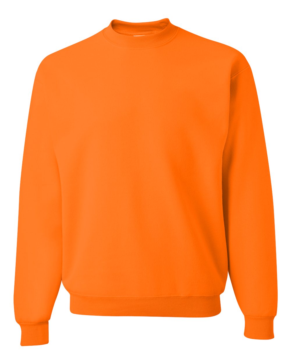 Unisex NuBlend® Crewneck Sweatshirt - Front - B21035333 - Safety Orange
