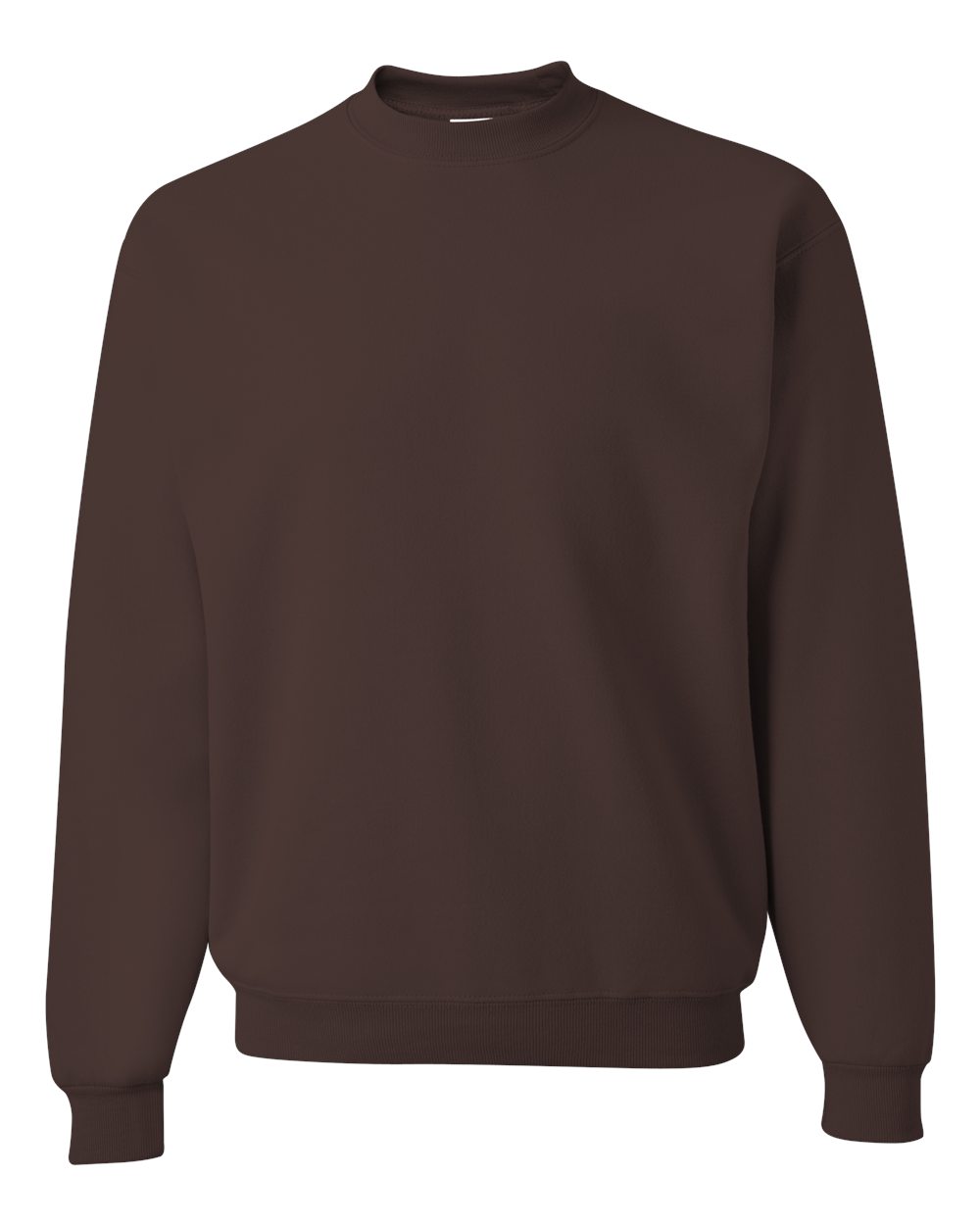 Unisex NuBlend® Crewneck Sweatshirt - Front - B21035553 - Chocolate