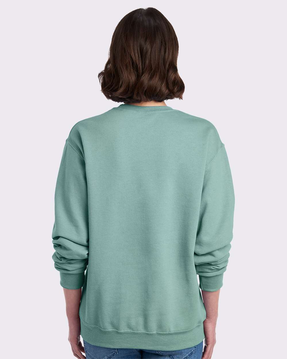 Unisex NuBlend® Crewneck Sweatshirt - OnModelBack - B21035083 - Sage