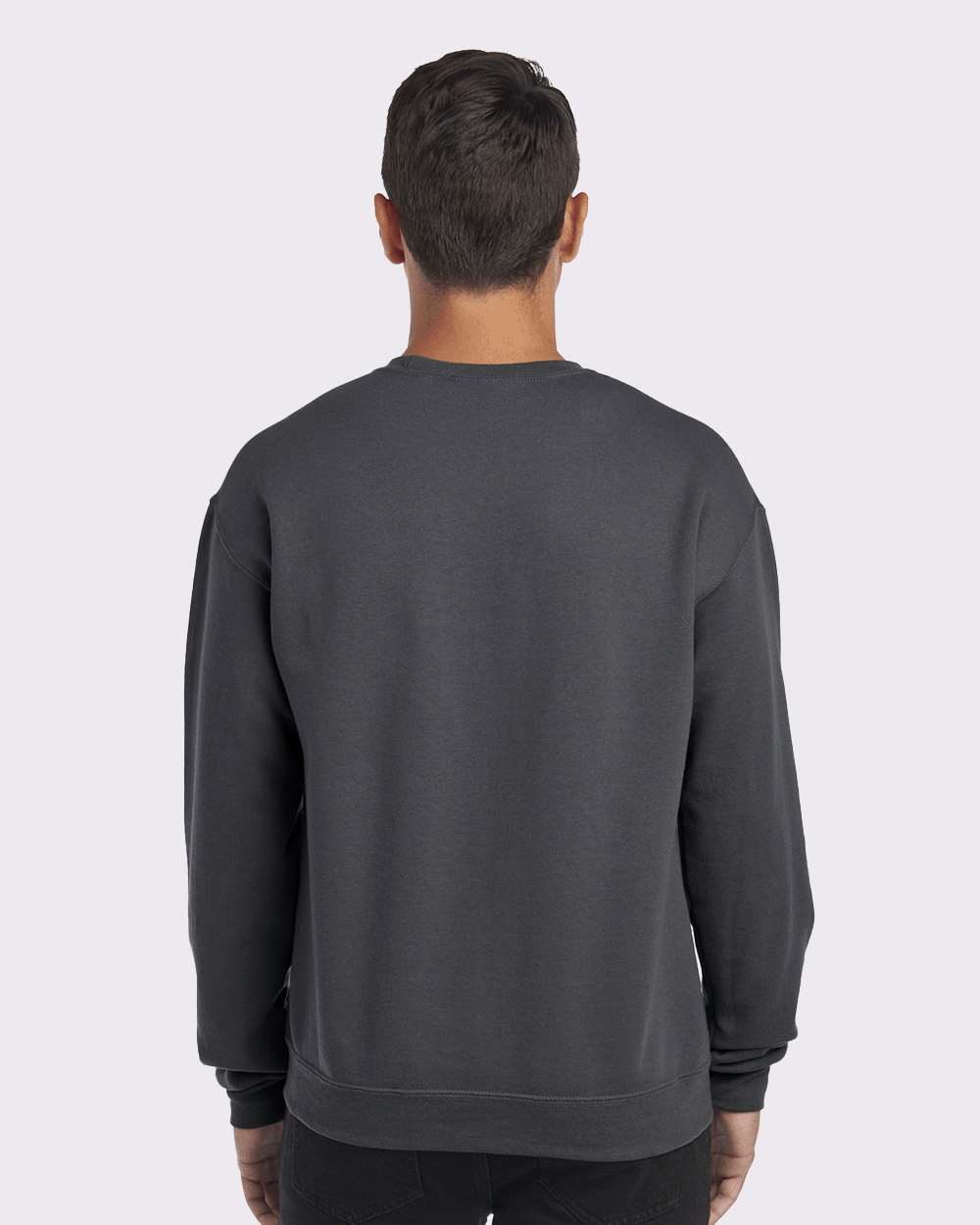 Unisex NuBlend® Crewneck Sweatshirt - OnModelBack - B21035093 - Charcoal Grey