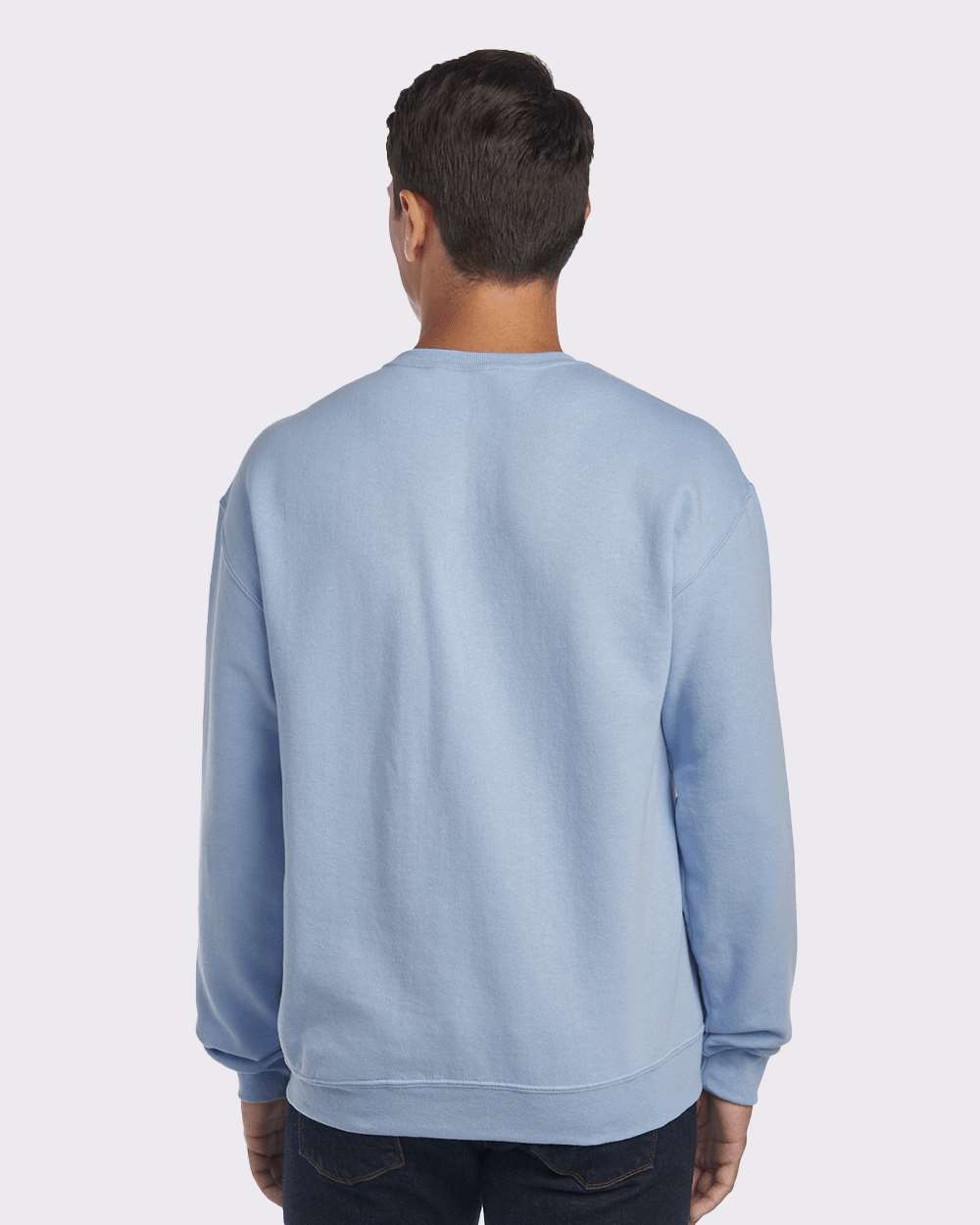 Unisex NuBlend® Crewneck Sweatshirt - OnModelBack - B21035253 - Light Blue
