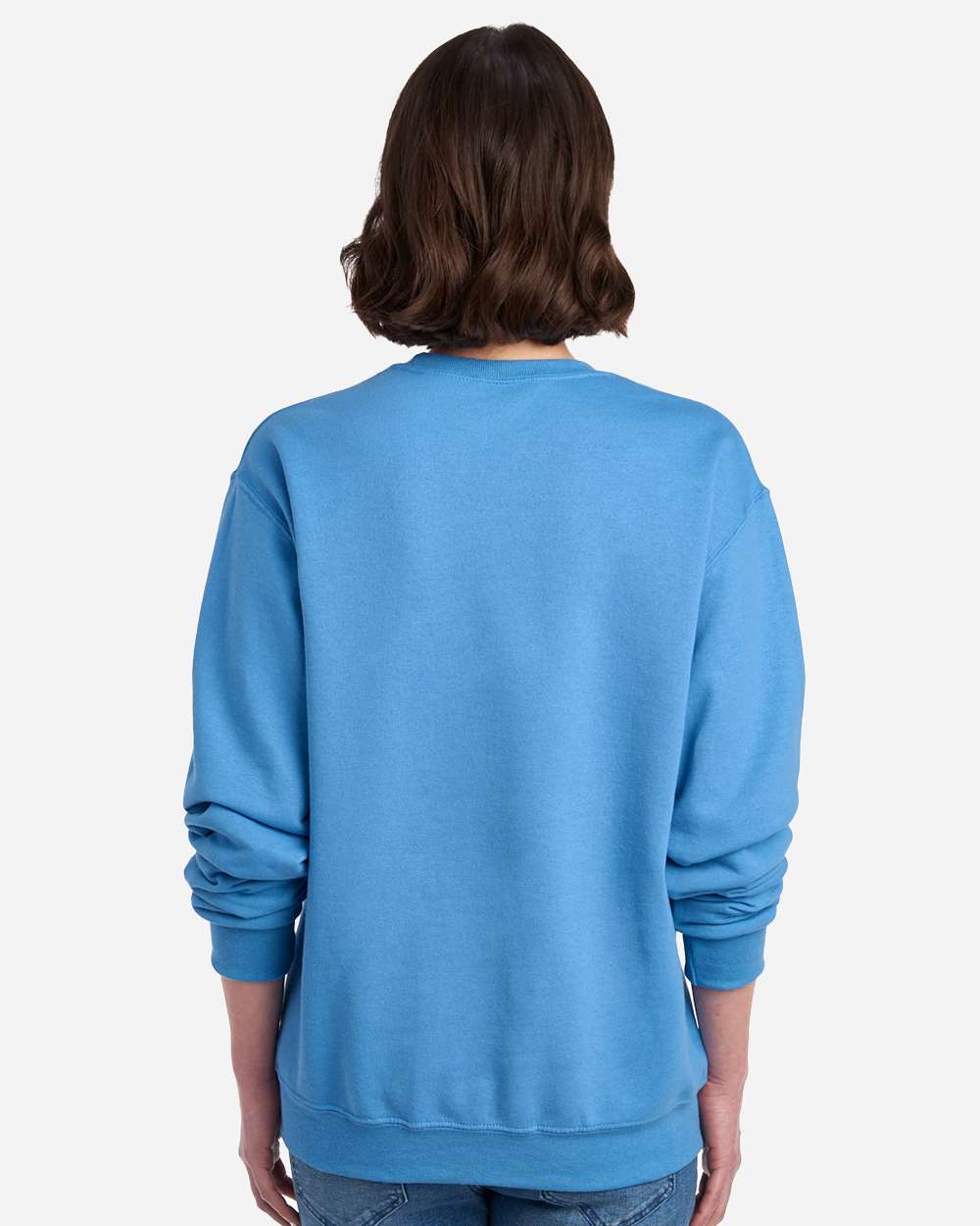 Unisex NuBlend® Crewneck Sweatshirt - OnModelBack - B21035273 - Columbia Blue