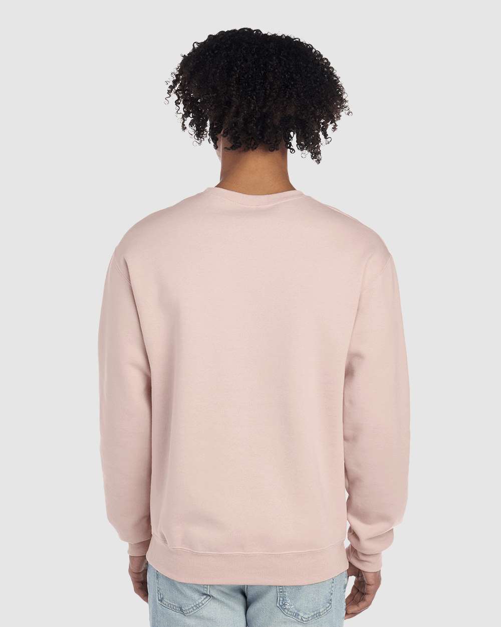 Unisex NuBlend® Crewneck Sweatshirt - OnModelBack - B21035313 - Blush Pink