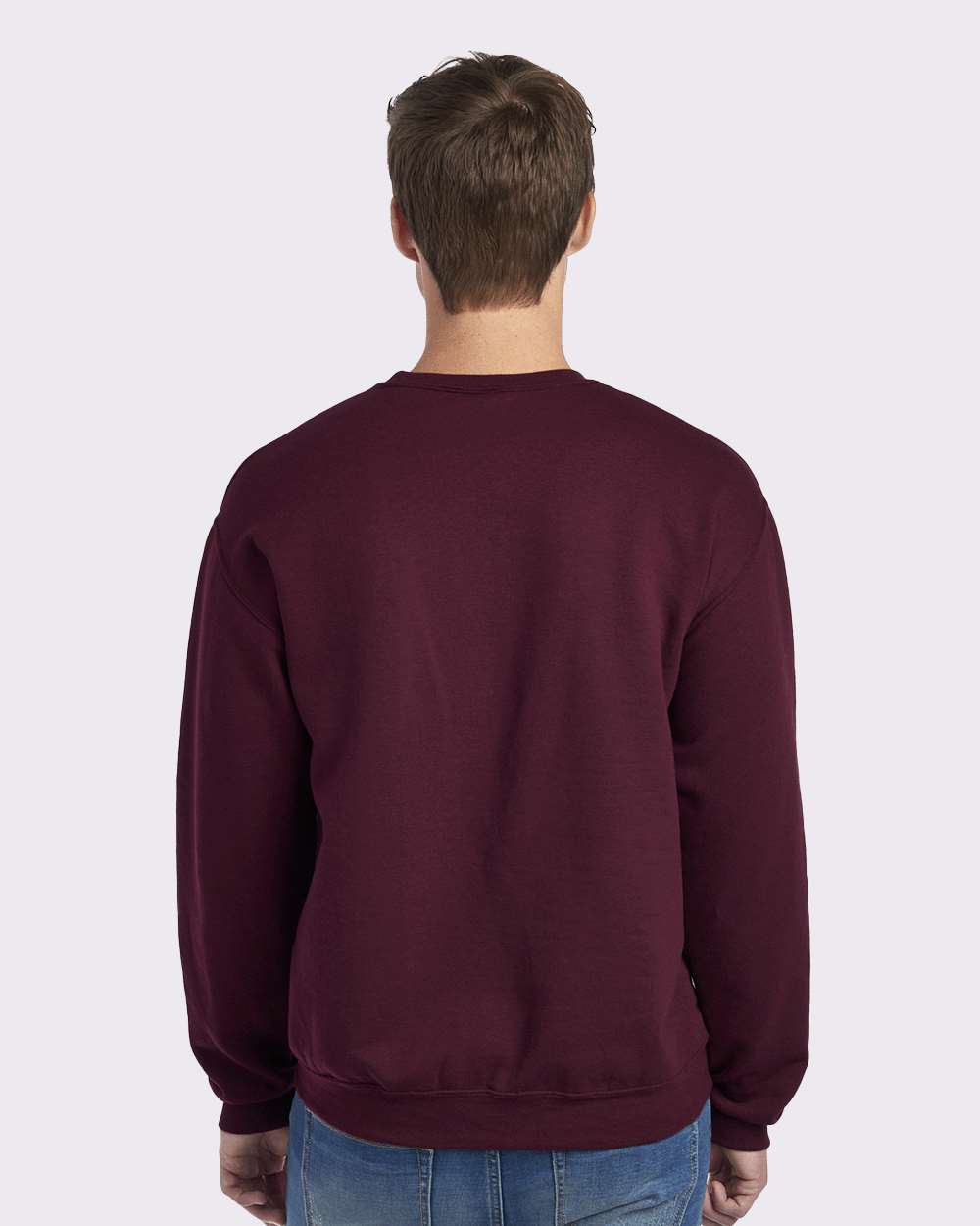 Unisex NuBlend® Crewneck Sweatshirt - OnModelBack - B21035533 - Maroon