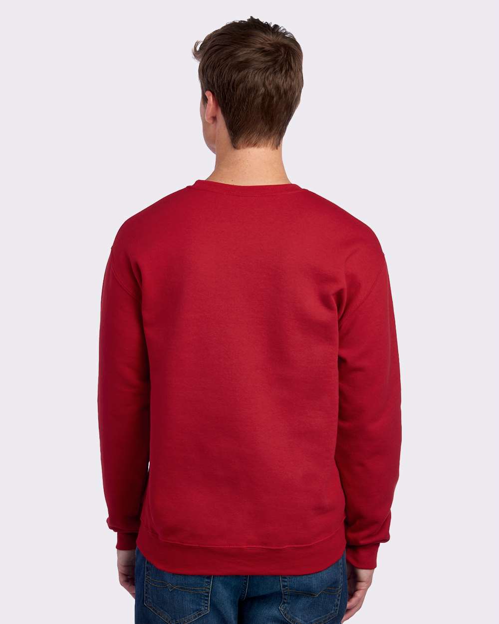 Unisex NuBlend® Crewneck Sweatshirt - OnModelBack - B21035703 - True Red