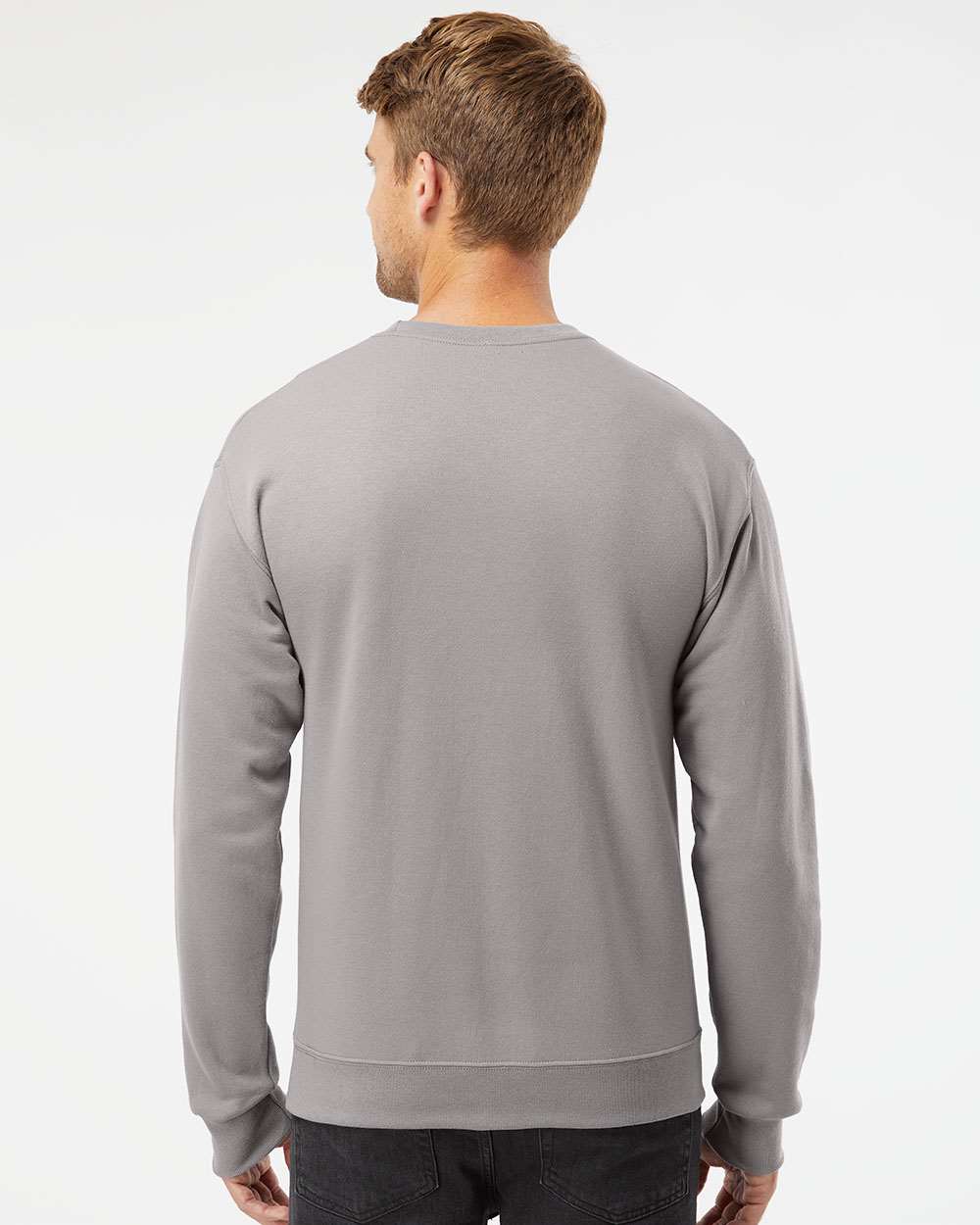 Unisex NuBlend® Crewneck Sweatshirt - OnModelBack - B21035983 - Rock