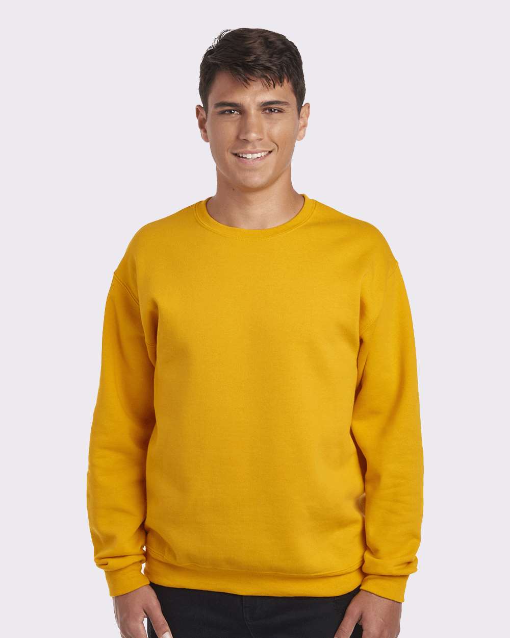 Unisex NuBlend® Crewneck Sweatshirt - OnModelFront - B21035123 - Gold