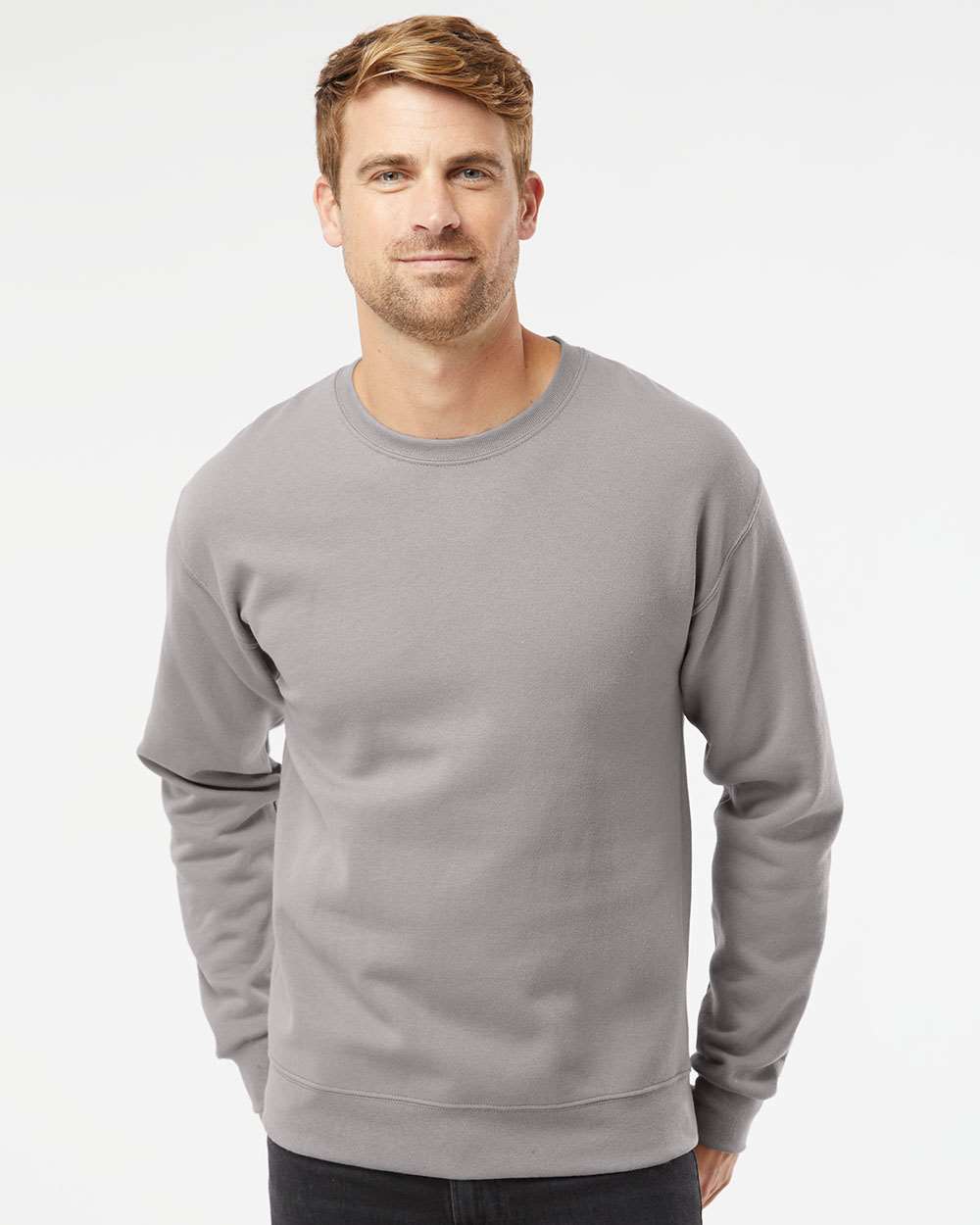 Unisex NuBlend® Crewneck Sweatshirt - OnModelFront - B21035983 - Rock