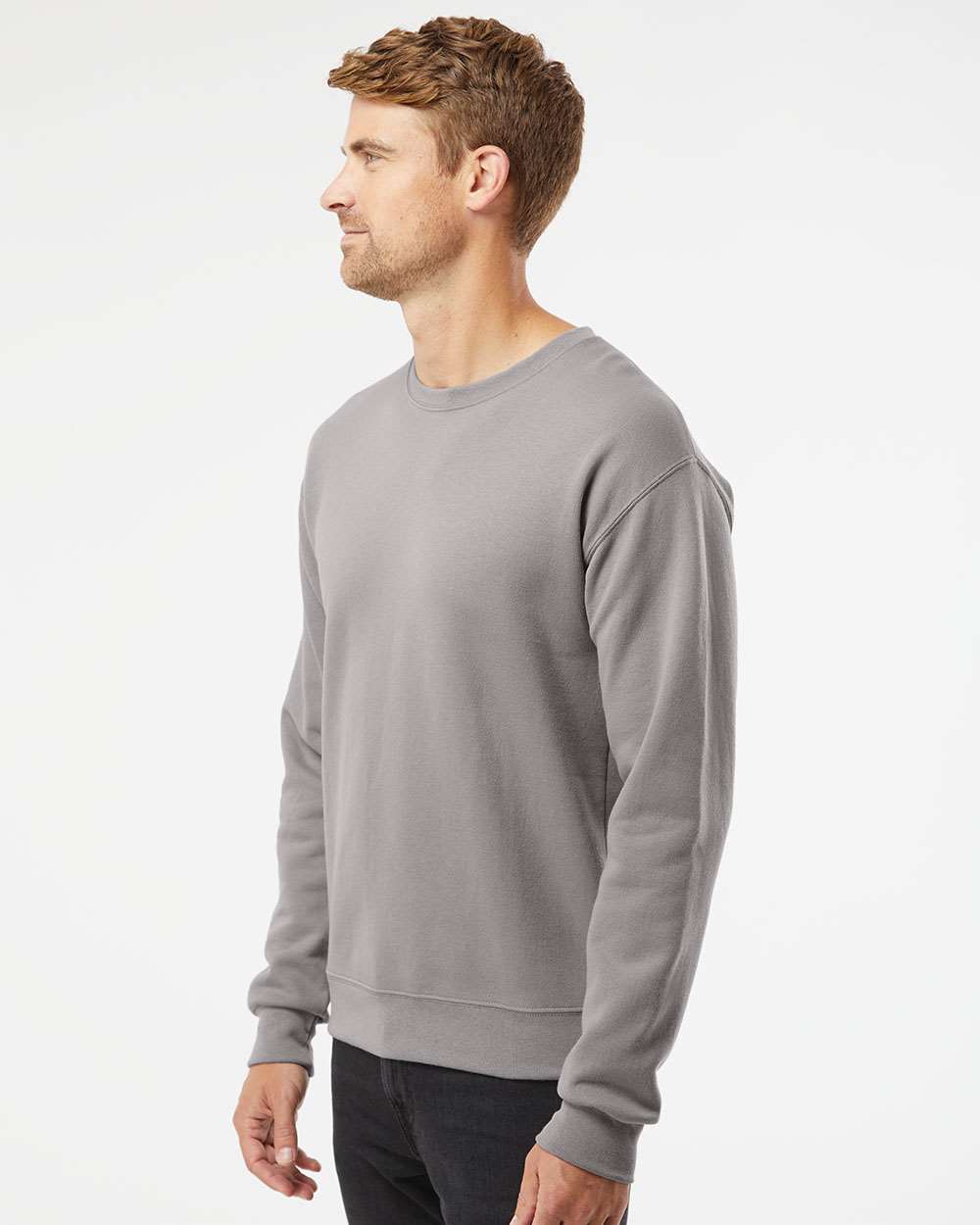 Unisex NuBlend® Crewneck Sweatshirt - OnModelSide - B21035983 - Rock