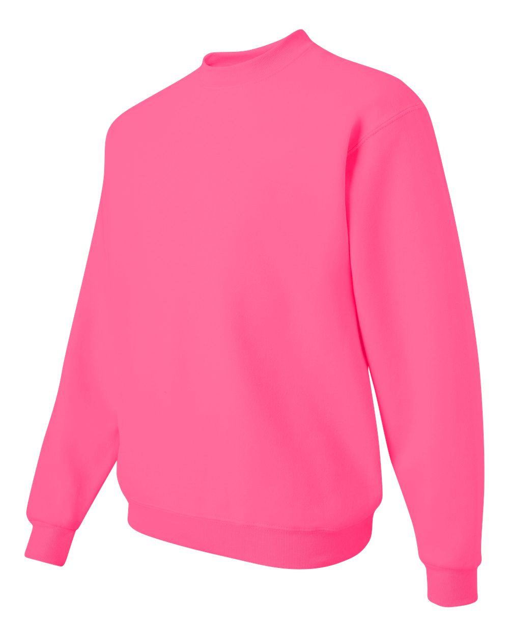 Unisex NuBlend® Crewneck Sweatshirt - Side - B21035033 - Neon Pink