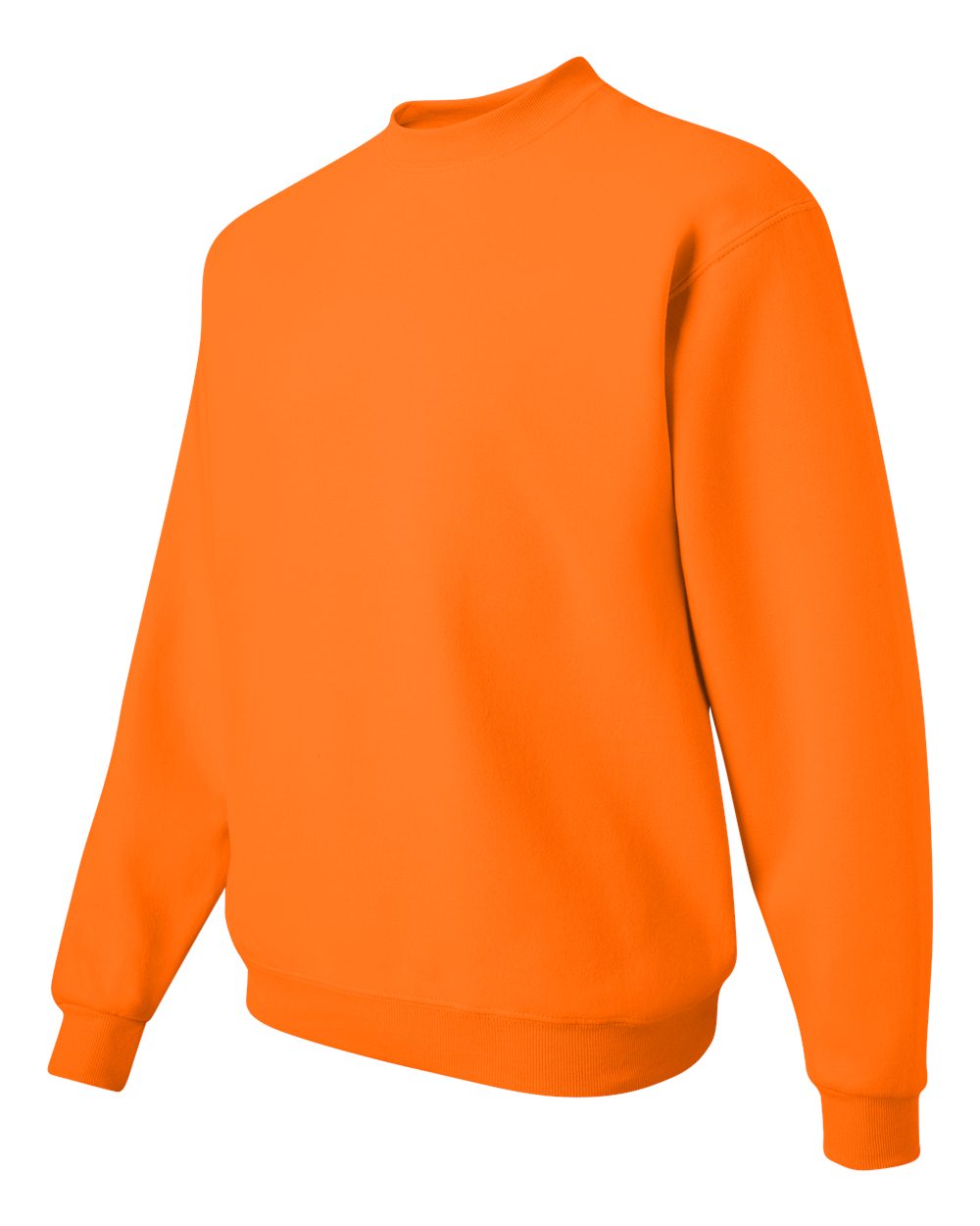 Unisex NuBlend® Crewneck Sweatshirt - Side - B21035333 - Safety Orange