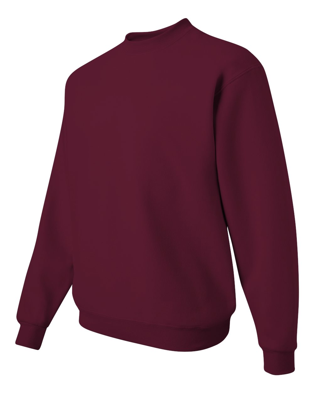Unisex NuBlend® Crewneck Sweatshirt - Side - B21035533 - Maroon