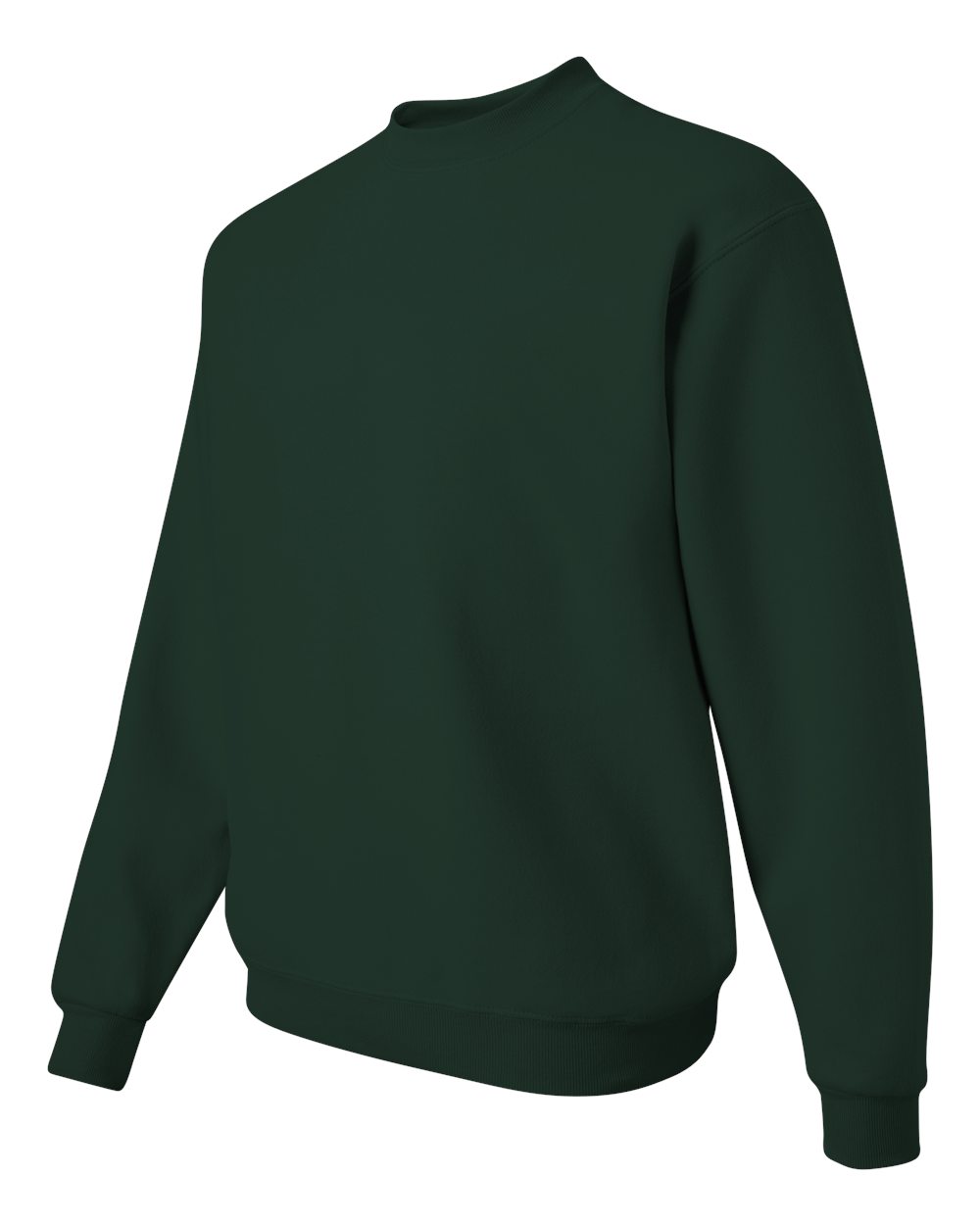 Unisex NuBlend® Crewneck Sweatshirt - Side - B21035543 - Forest Green