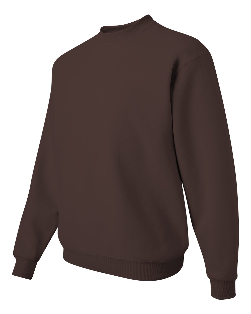 Unisex NuBlend® Crewneck Sweatshirt - Side - B21035553 - Chocolate