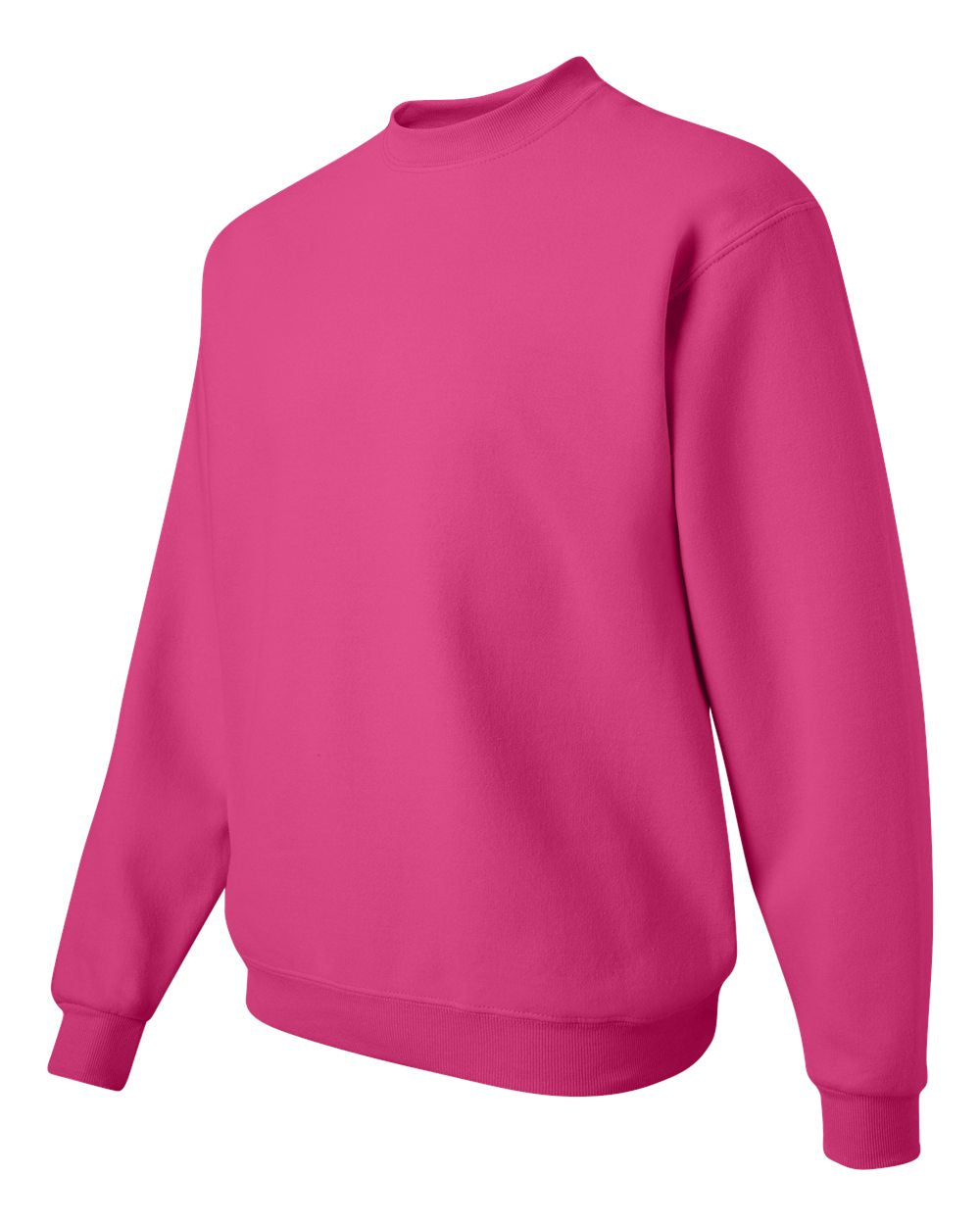 Unisex NuBlend® Crewneck Sweatshirt - Side - B21035693 - Cyber Pink