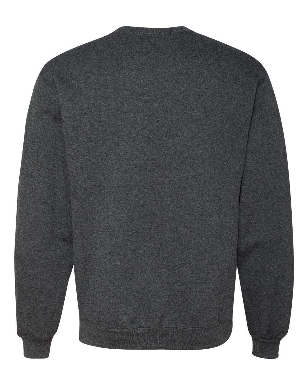 Unisex Super Sweats NuBlend® Crewneck Sweatshirt - Back - B21235513 - Black Heather