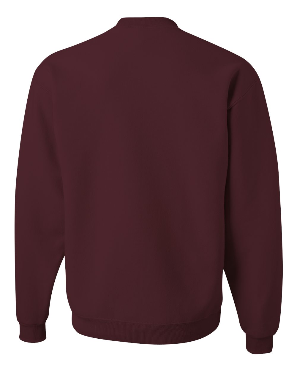 Unisex Super Sweats NuBlend® Crewneck Sweatshirt - Back - B21235533 - Maroon