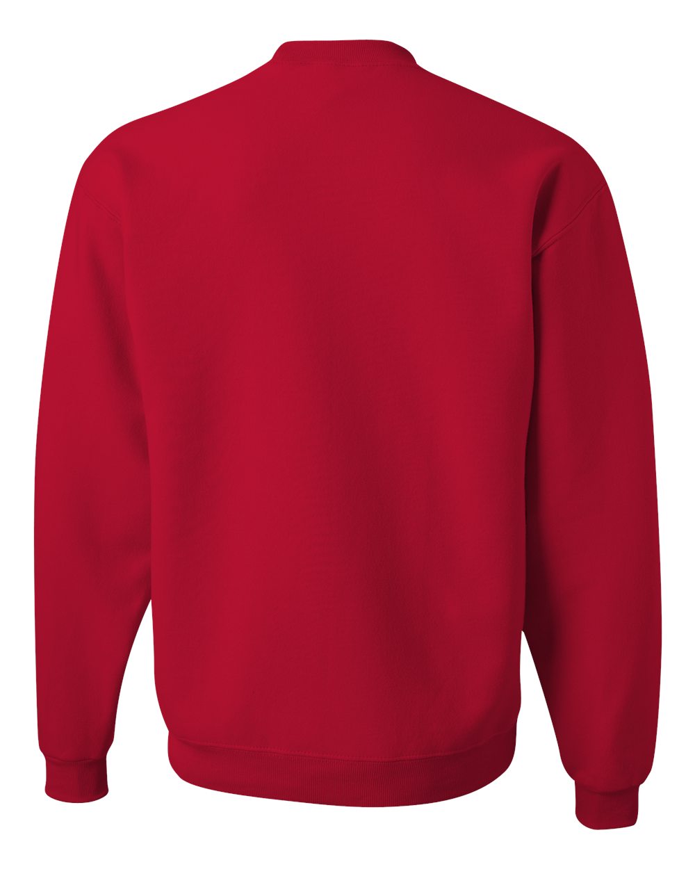 Unisex Super Sweats NuBlend® Crewneck Sweatshirt - Back - B21235703 - True Red